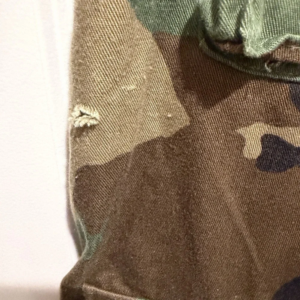 U S Army Camo Airborne Jacket. Mens Medium/long